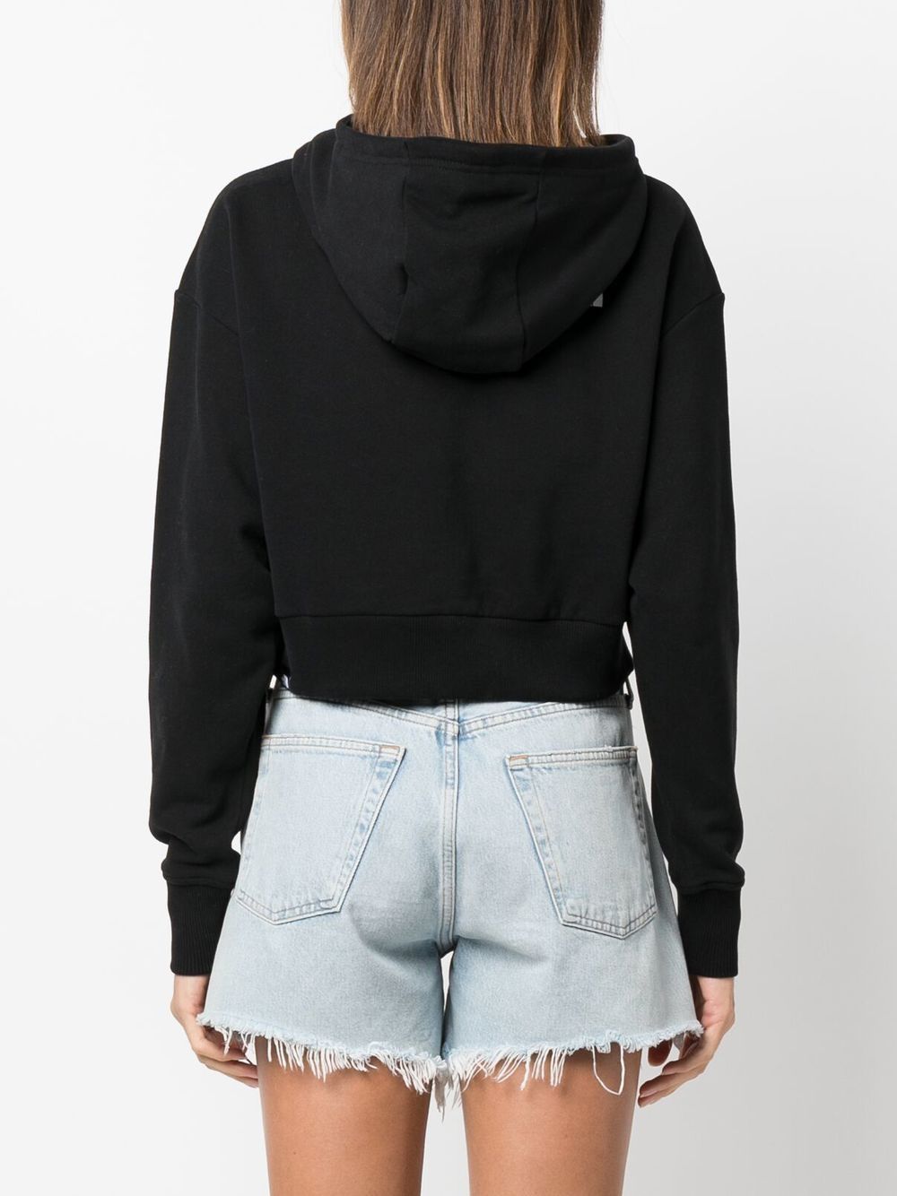 logo-print drawstring hoodie