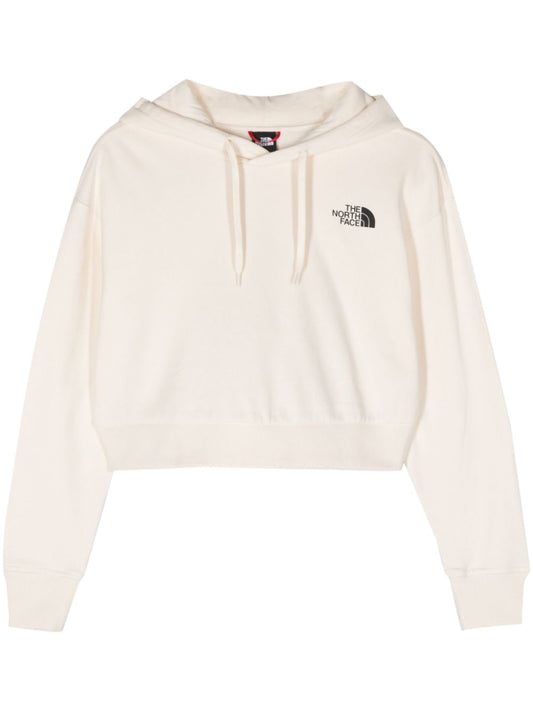 Sweat à capuche court en coton tendance