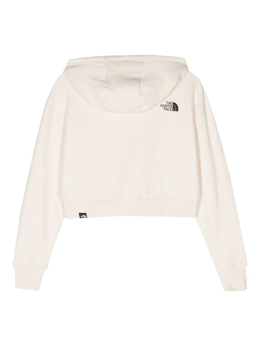 Sweat à capuche court en coton tendance