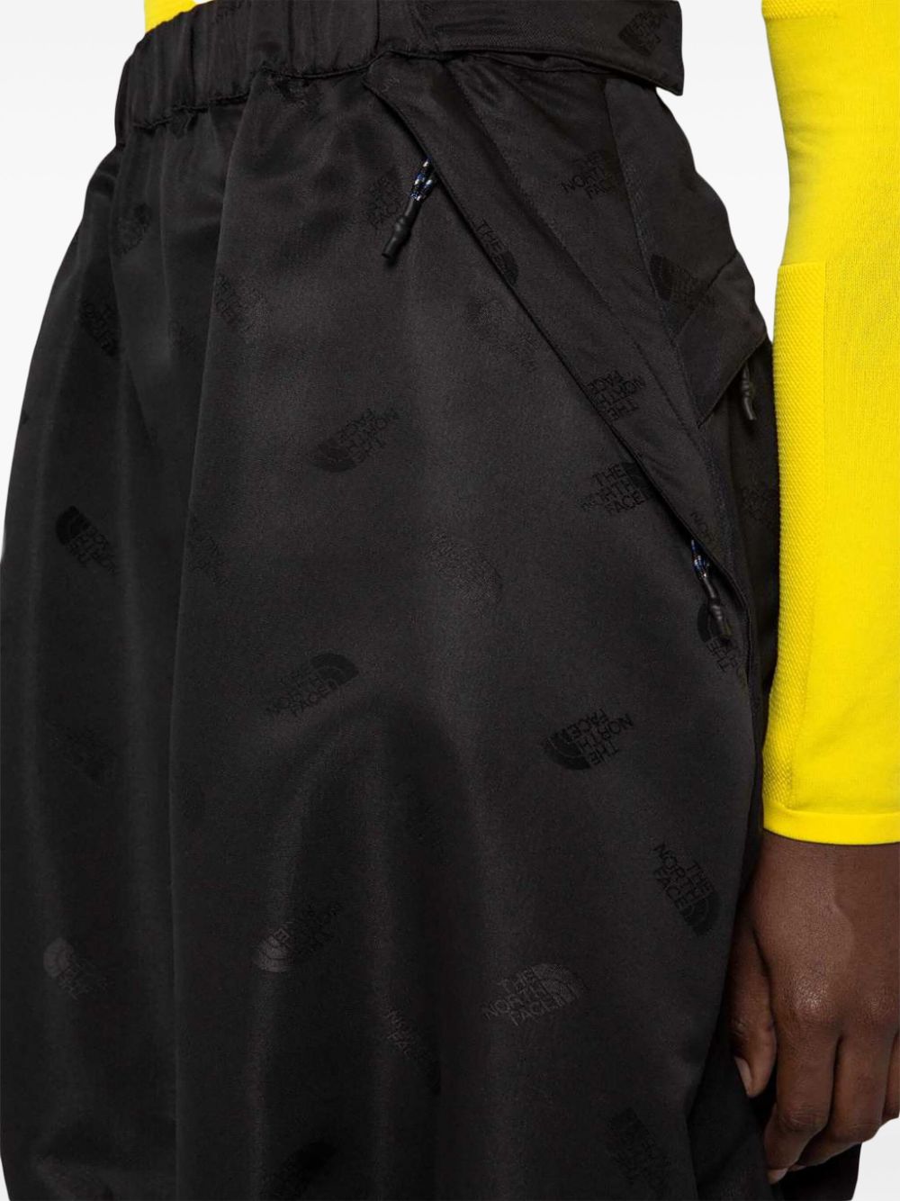 logo-jacquard skirt