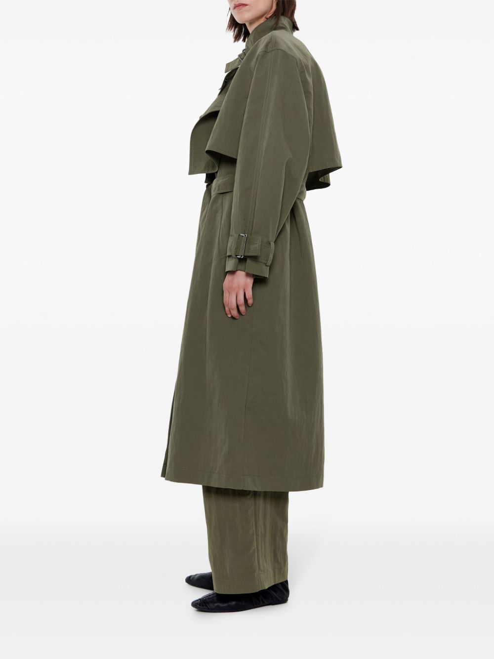 trench-coat à double boutonnage