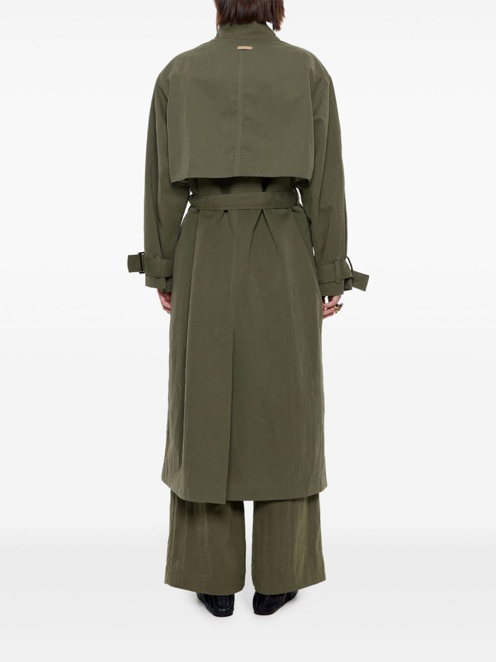 trench-coat à double boutonnage
