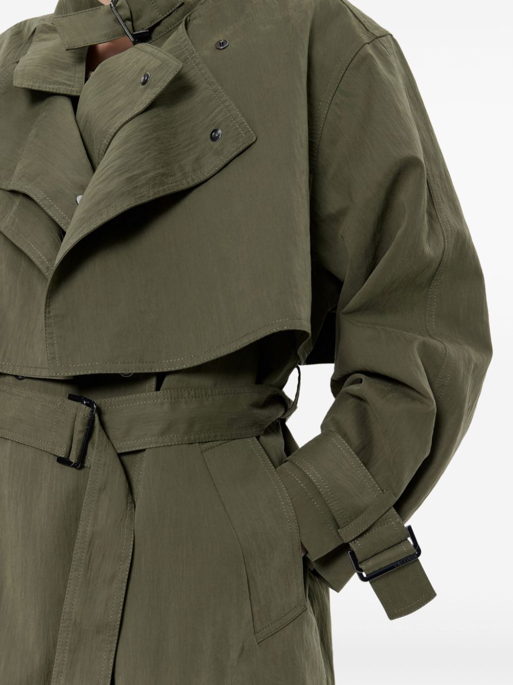 trench-coat à double boutonnage