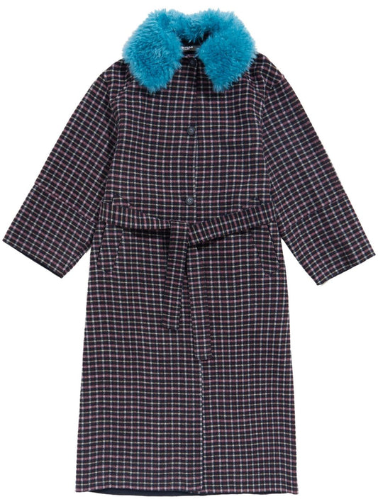 manteau à carreaux