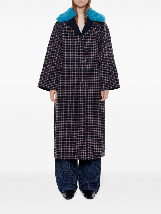 manteau à carreaux