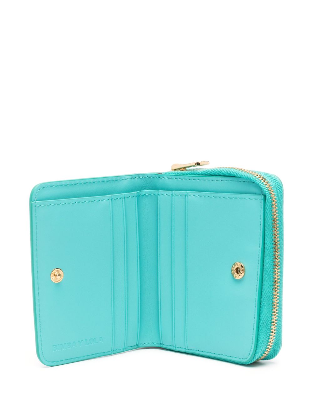 leopard-print bi-fold wallet