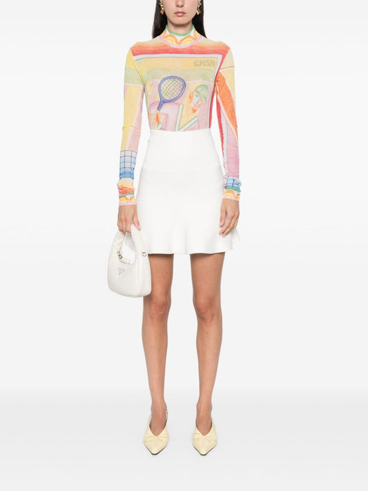 printed mesh top