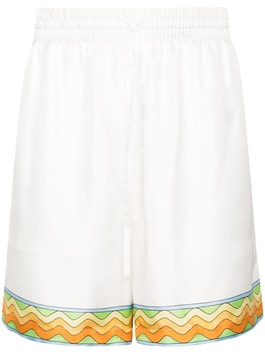 Afro Cubism silk shorts