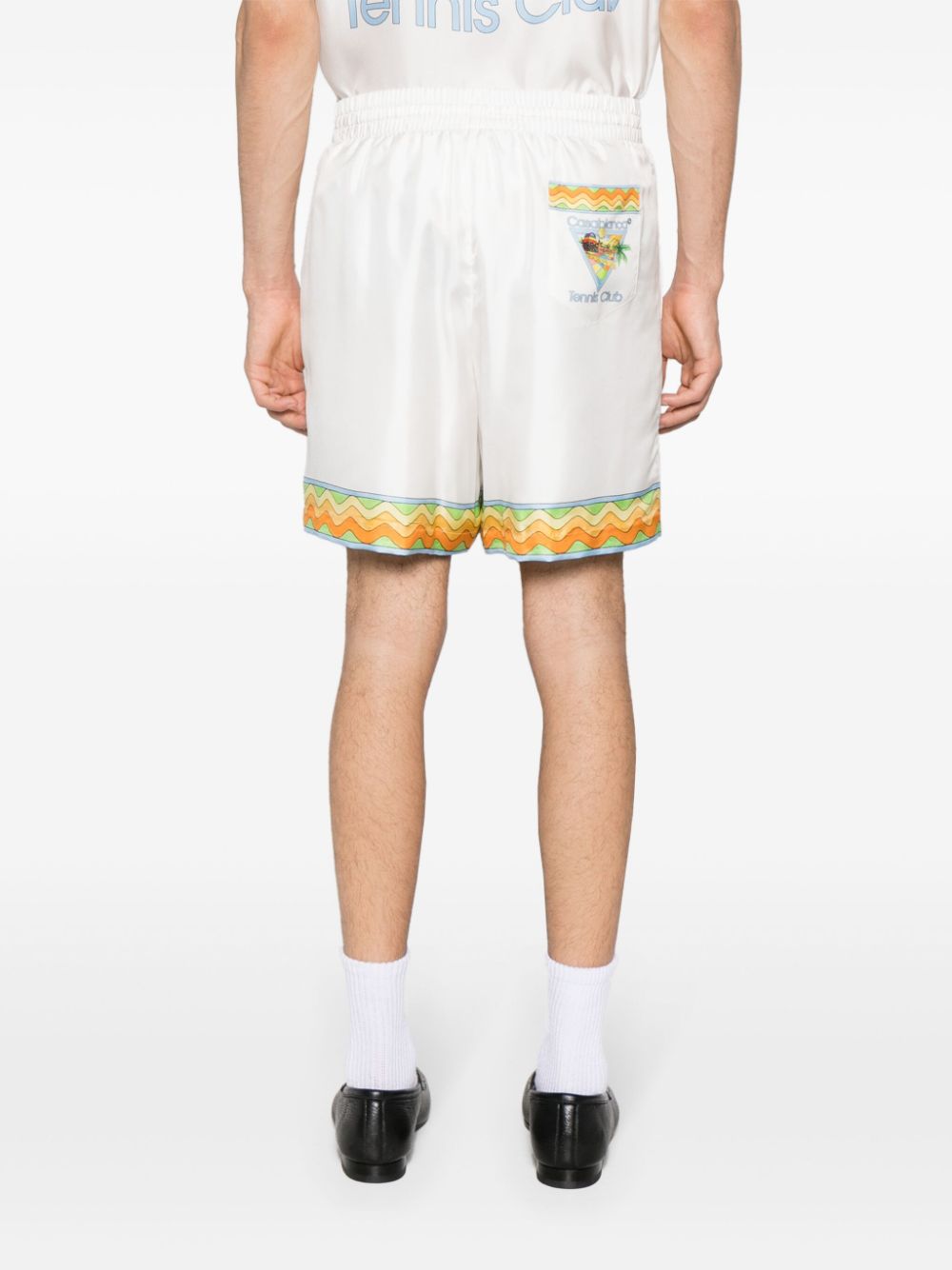 Afro Cubism silk shorts
