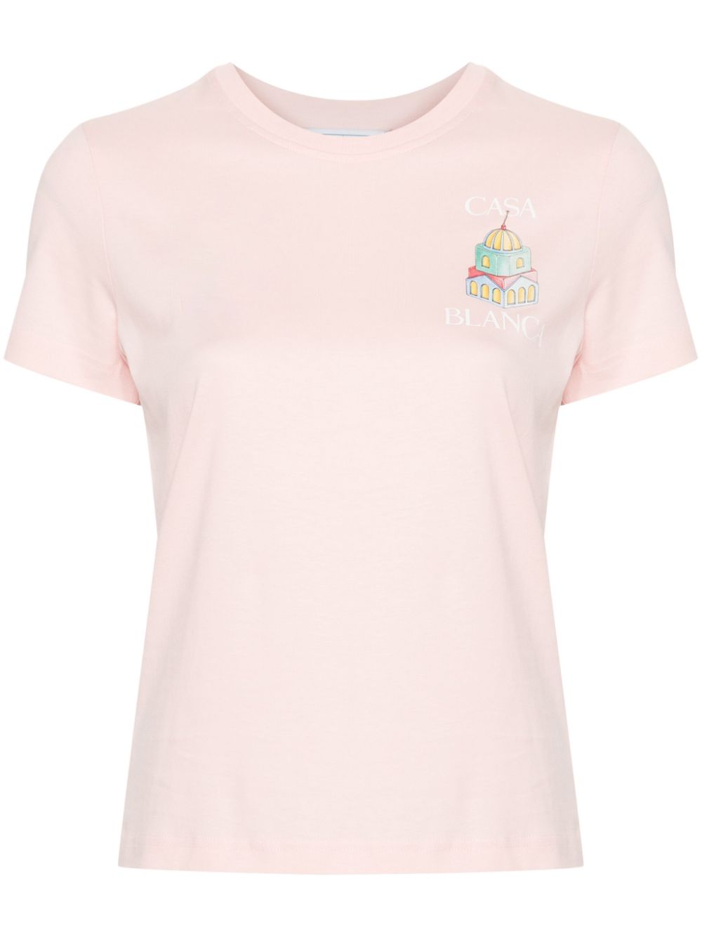 logo-print organic-cotton T-shirt