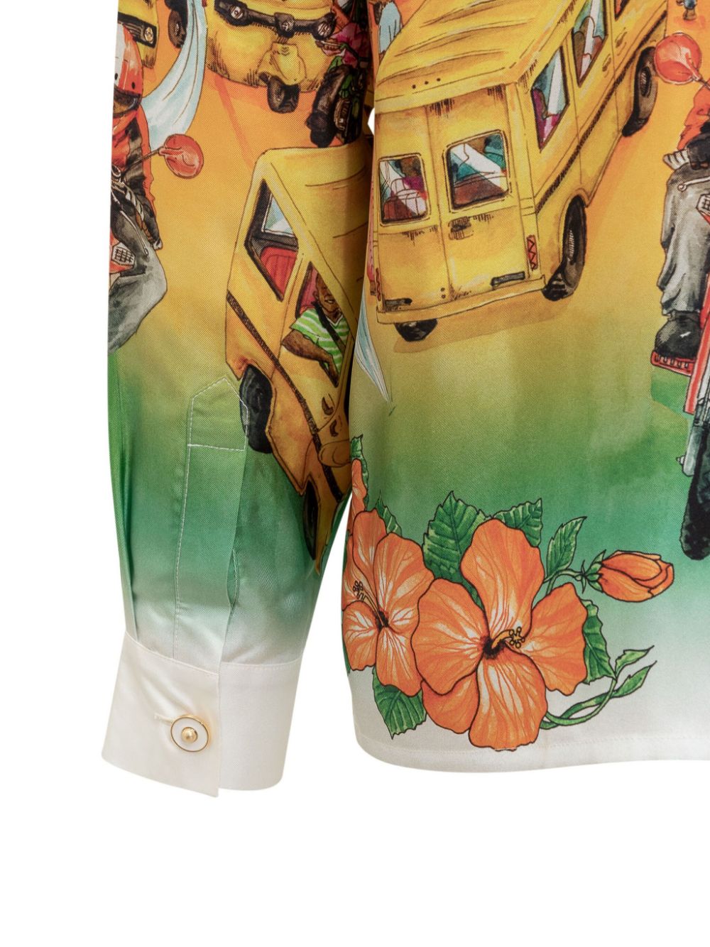 printed silk shirt