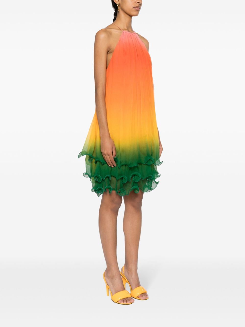 Rainbow Gradient midi dress