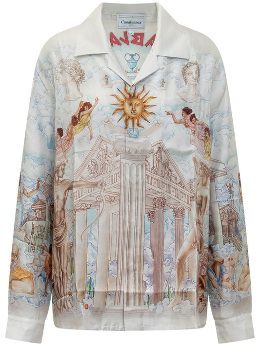 printed silk shirt