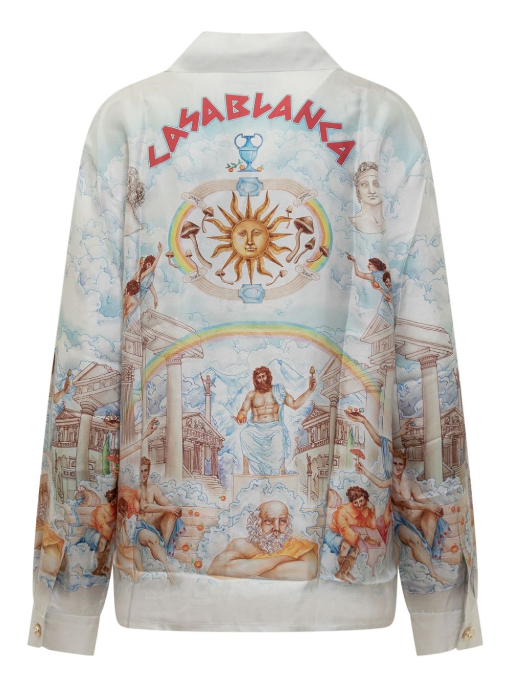 printed silk shirt