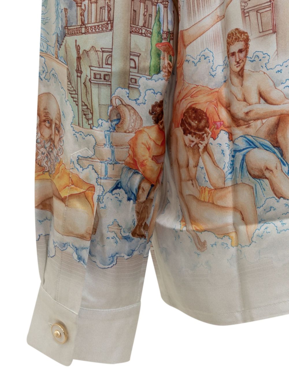 printed silk shirt