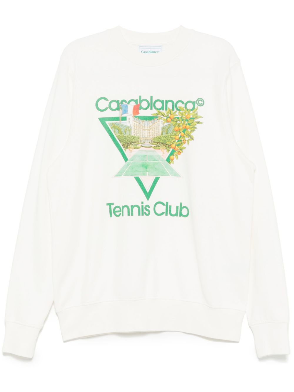 Sweat-shirt imprimé avec l'icône du club de tennis