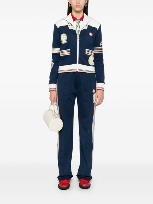 veste à bordure rayée