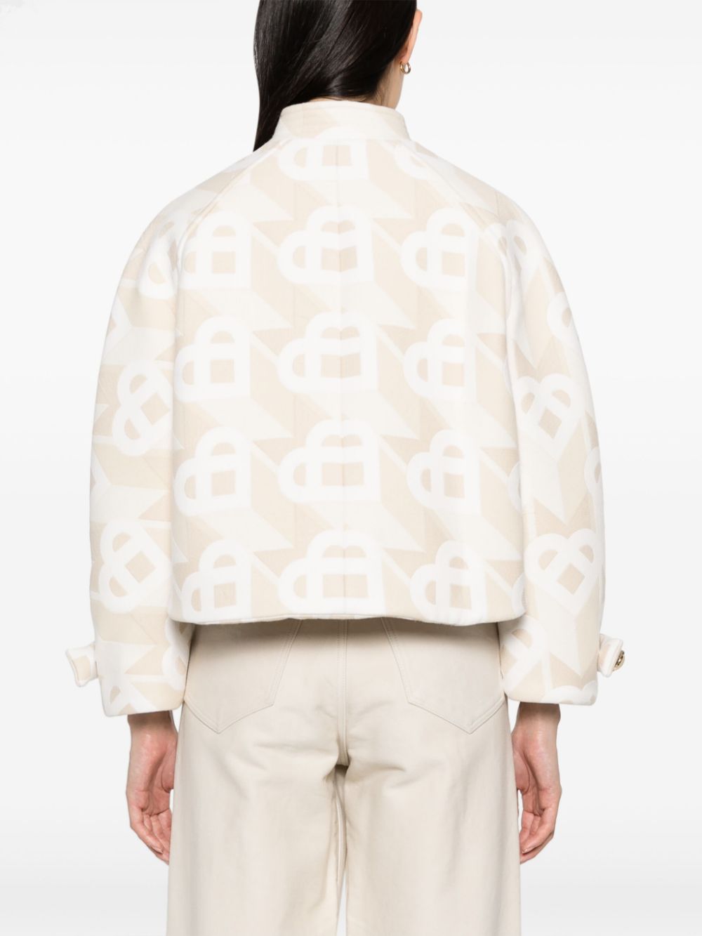 veste courte à logo et monogramme