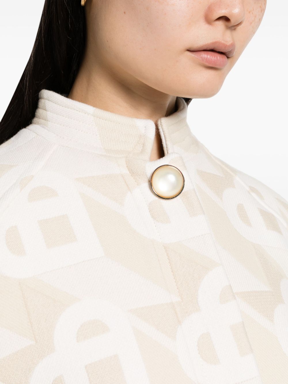 veste courte à logo et monogramme