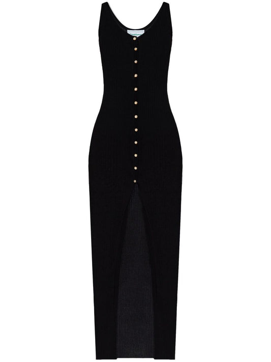 ribbed-knit maxi dress