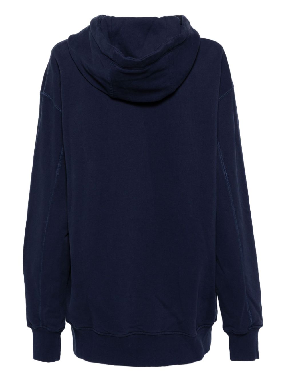 sweat à capuche foulard en soie avec patch logo