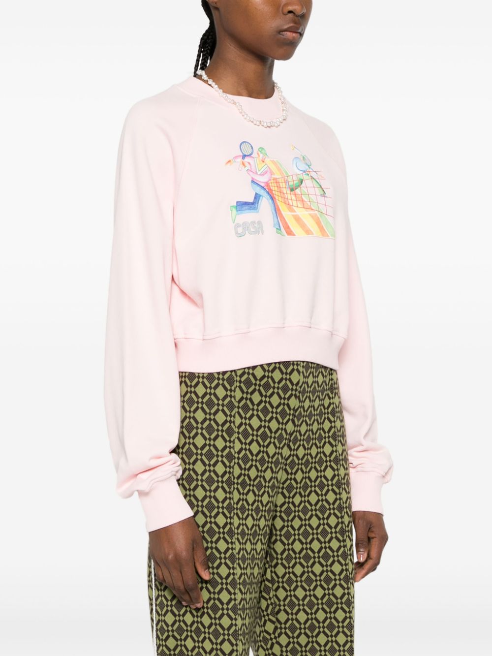 Sweat-shirt court Crayon Tennis Players