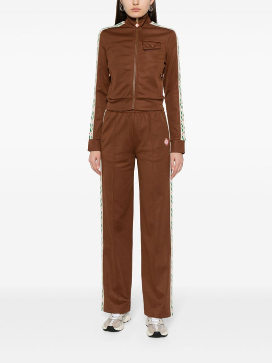 Blouson aviateur en coton à rayures jacquard Laurel