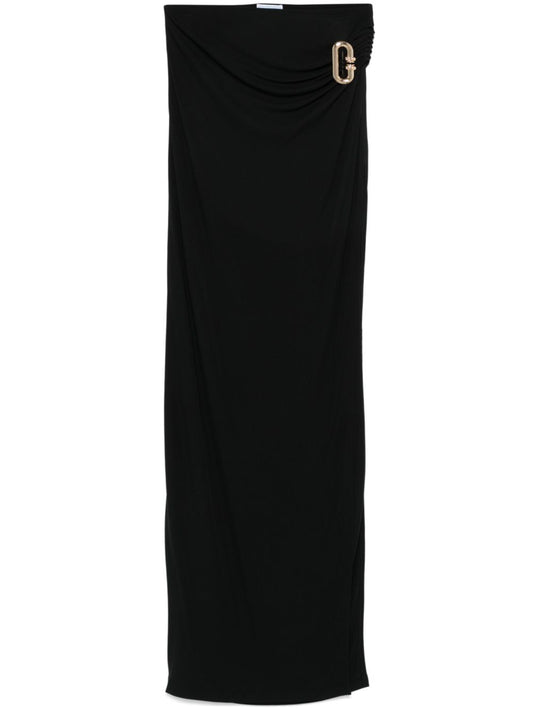 draped maxi skirt