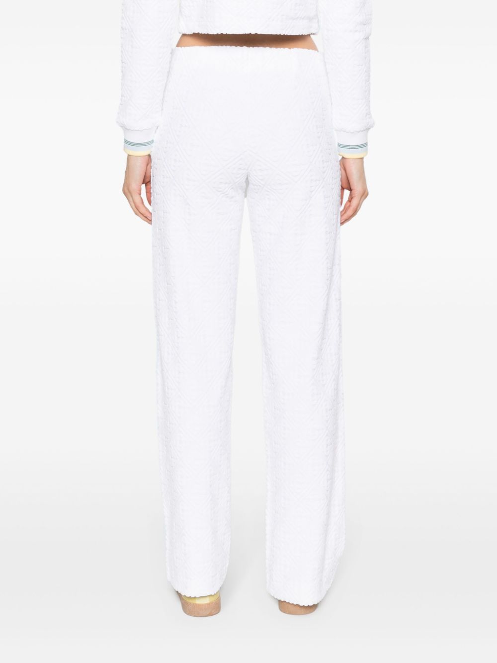 towelling-finish track trousers