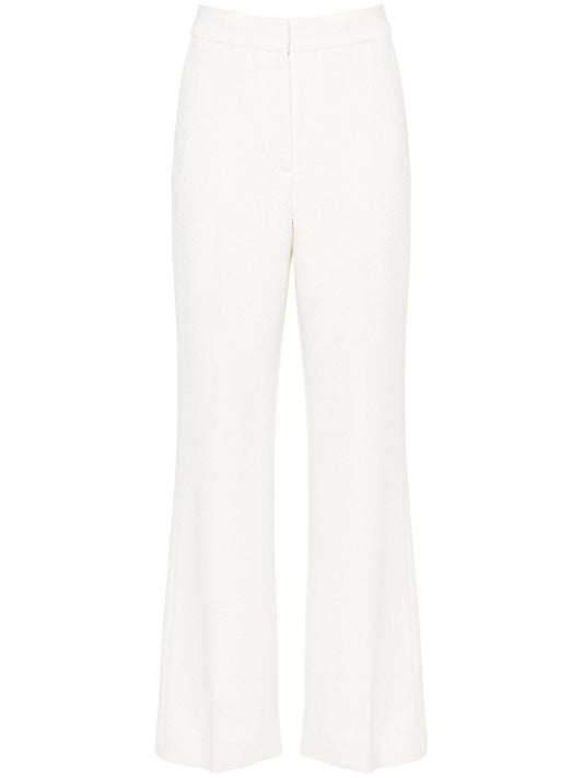 bouclé tailored trousers