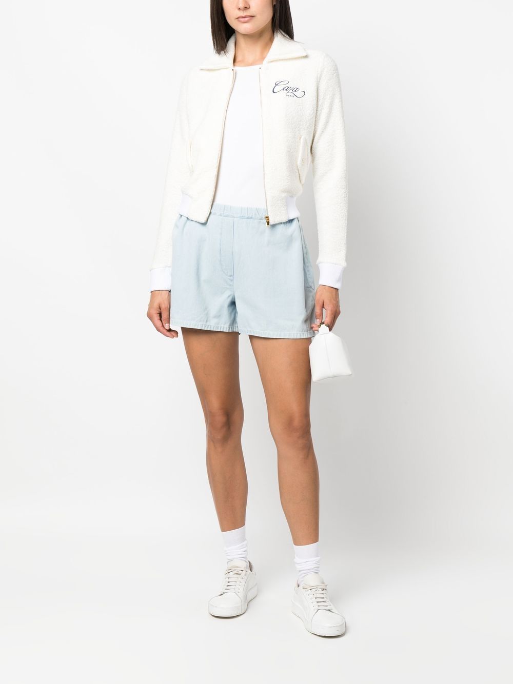 veste zippée avec logo brodé
