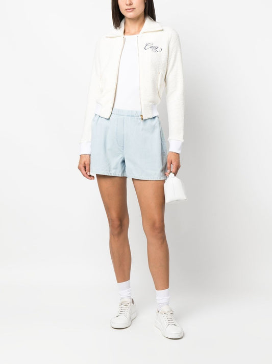 veste zippée avec logo brodé