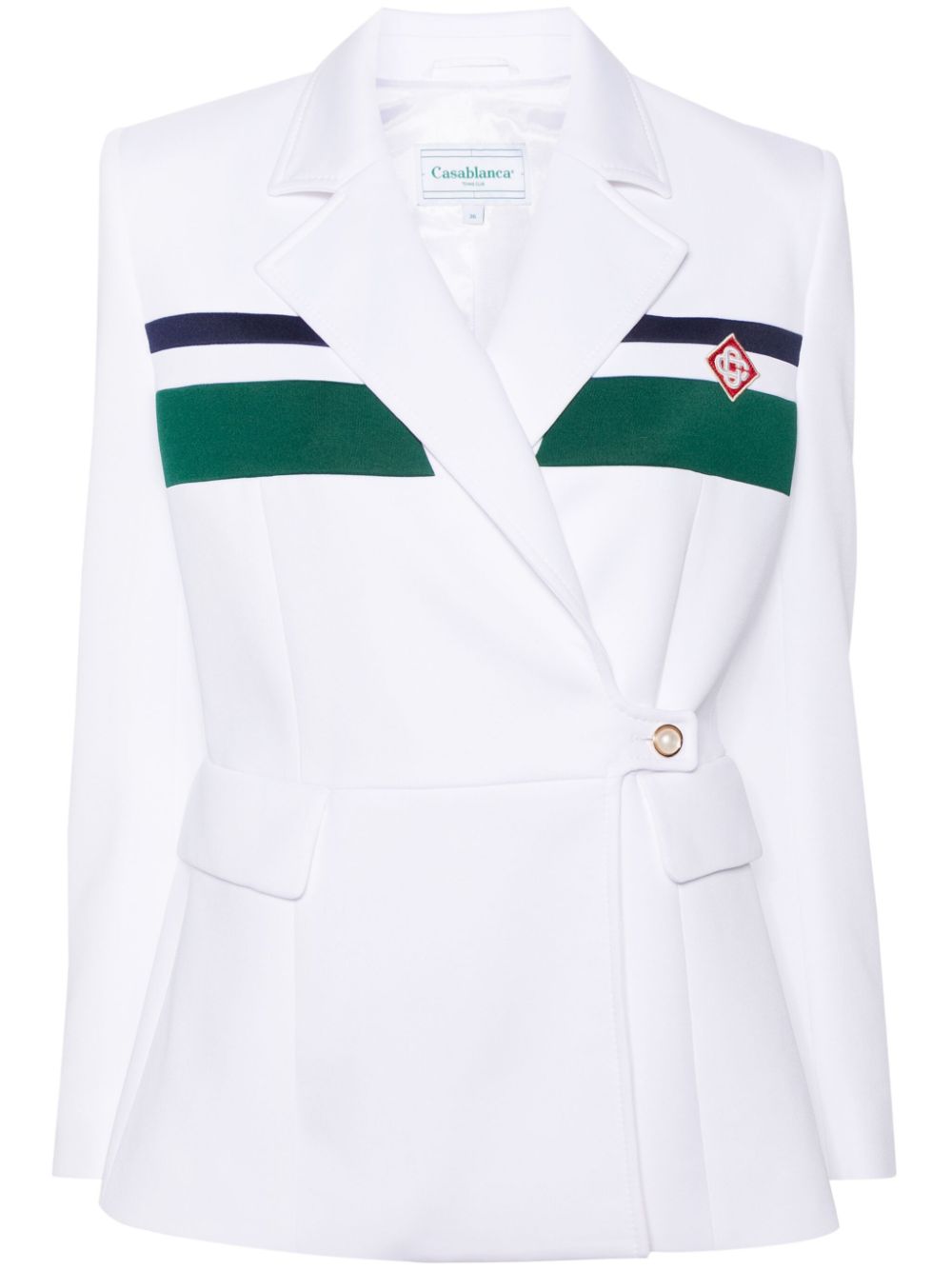 Blazer croisé avec patch logo