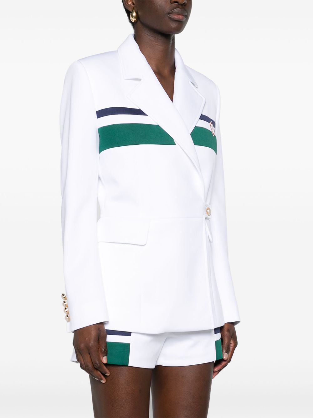 Blazer croisé avec patch logo