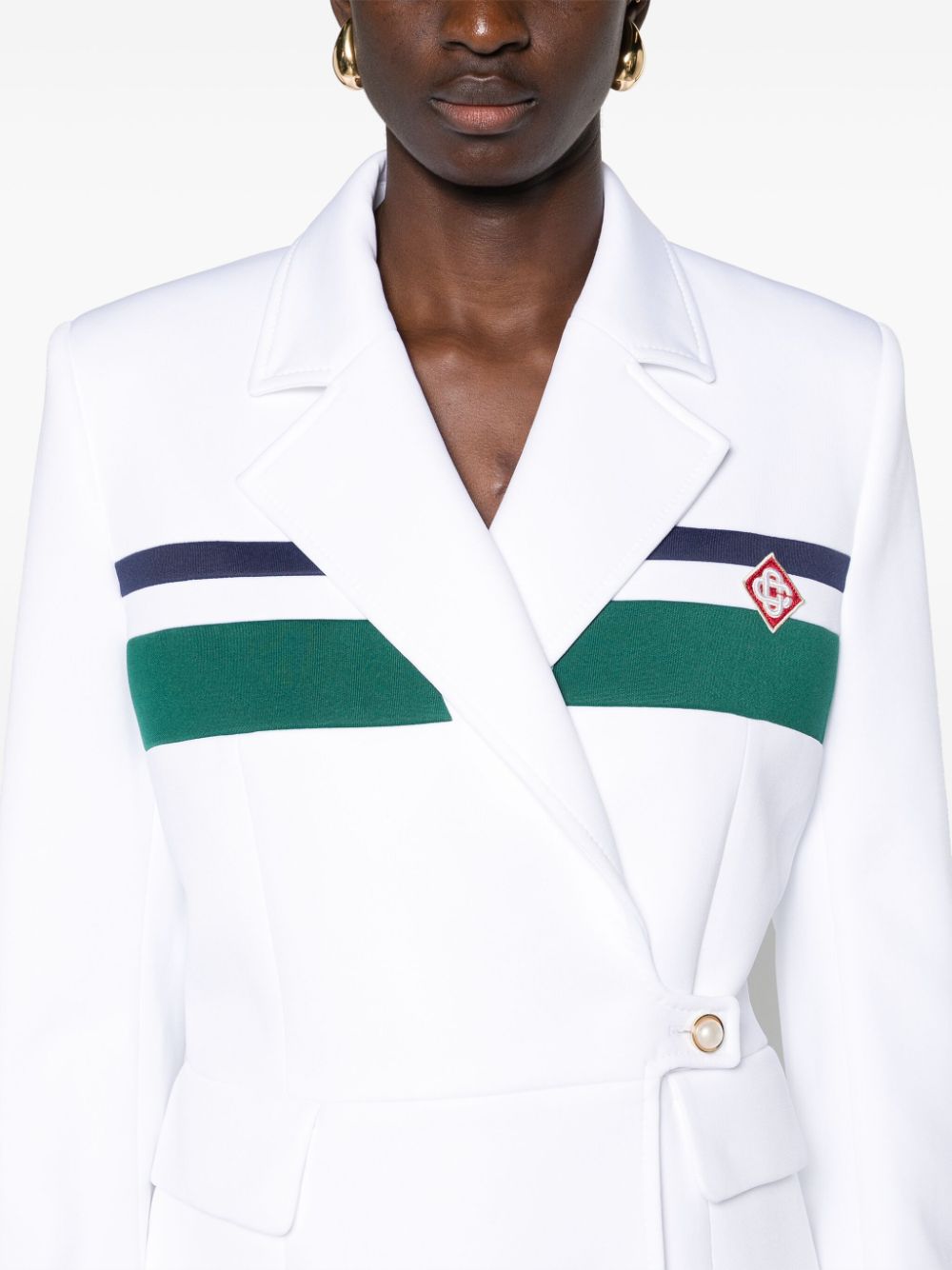 Blazer croisé avec patch logo