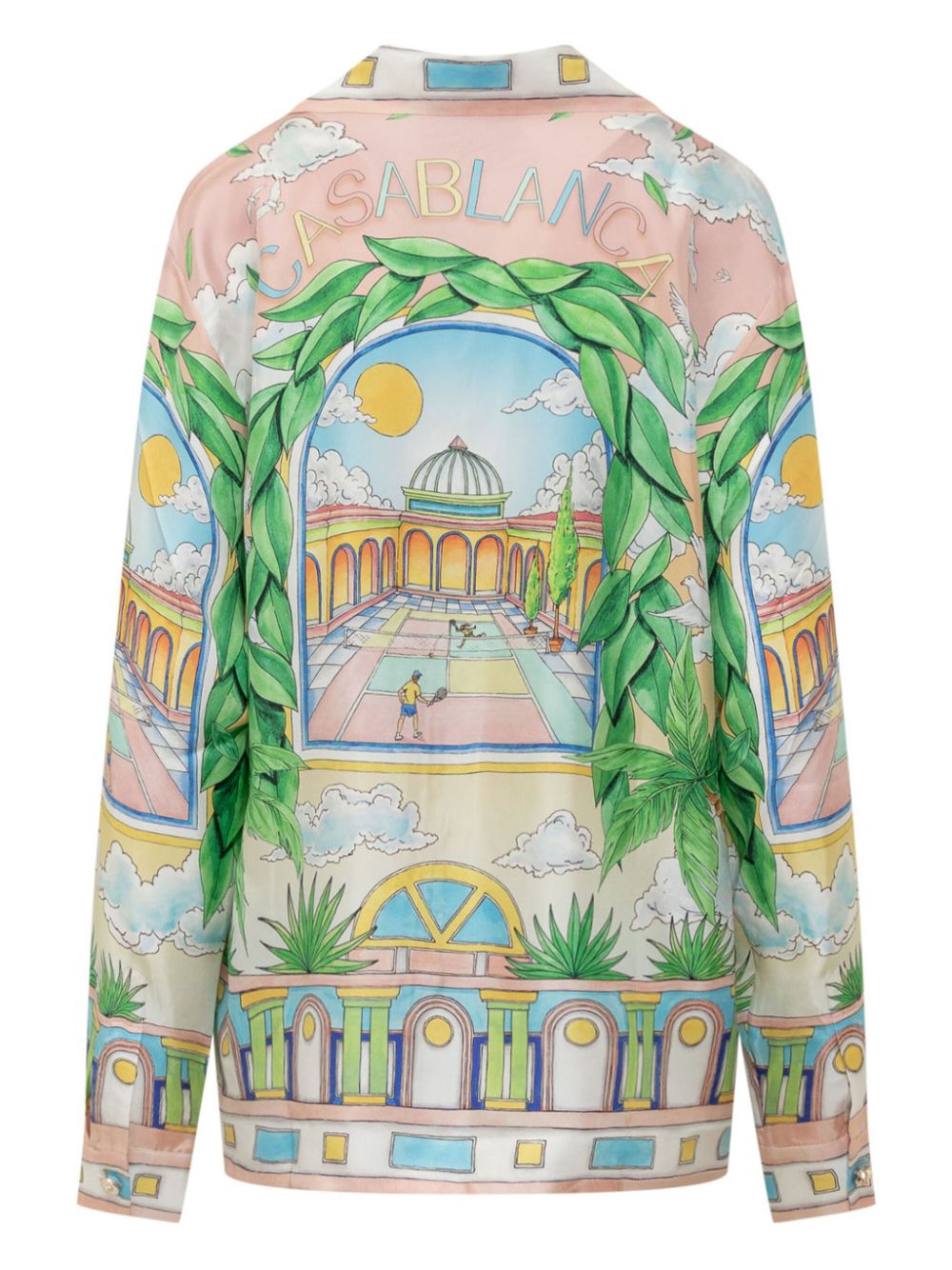 printed silk shirt