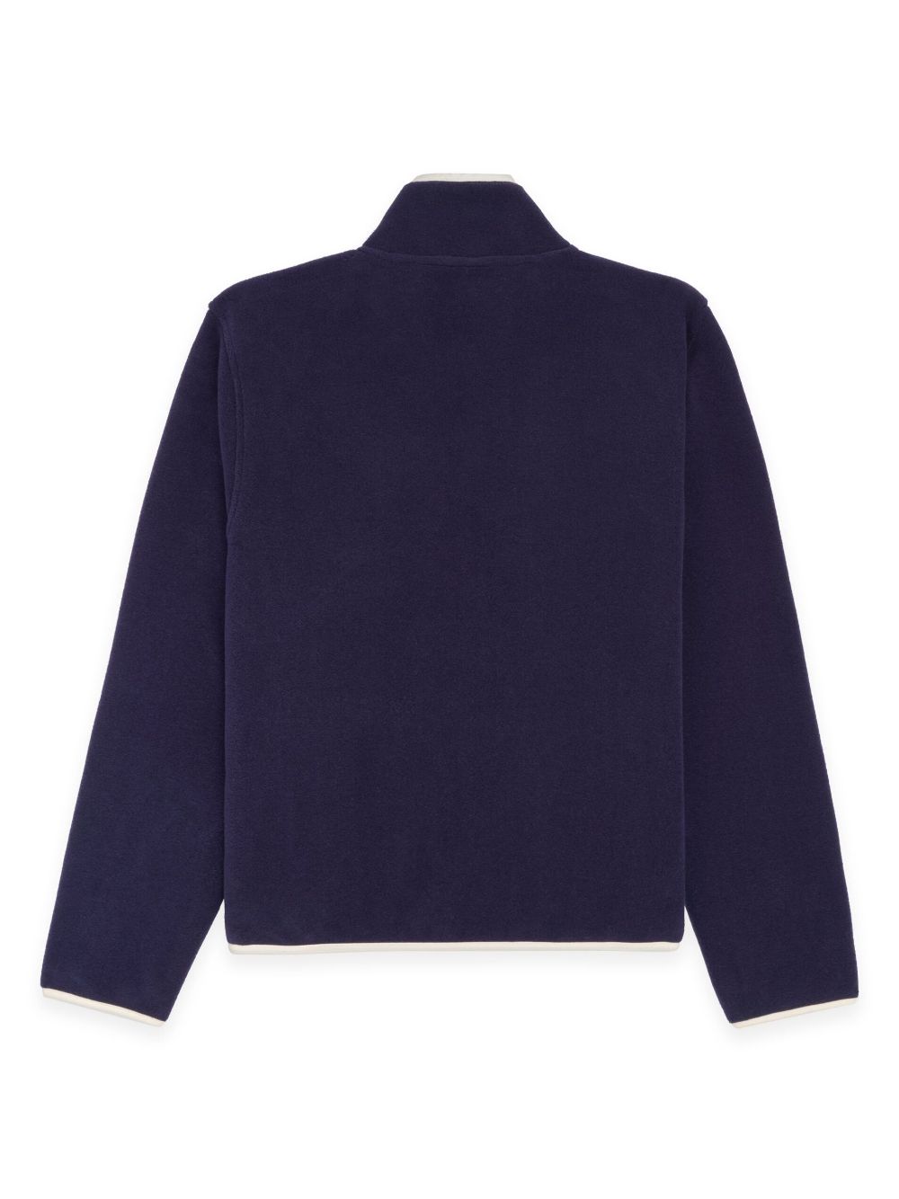 logo-embroidered buttoned sweatshirt