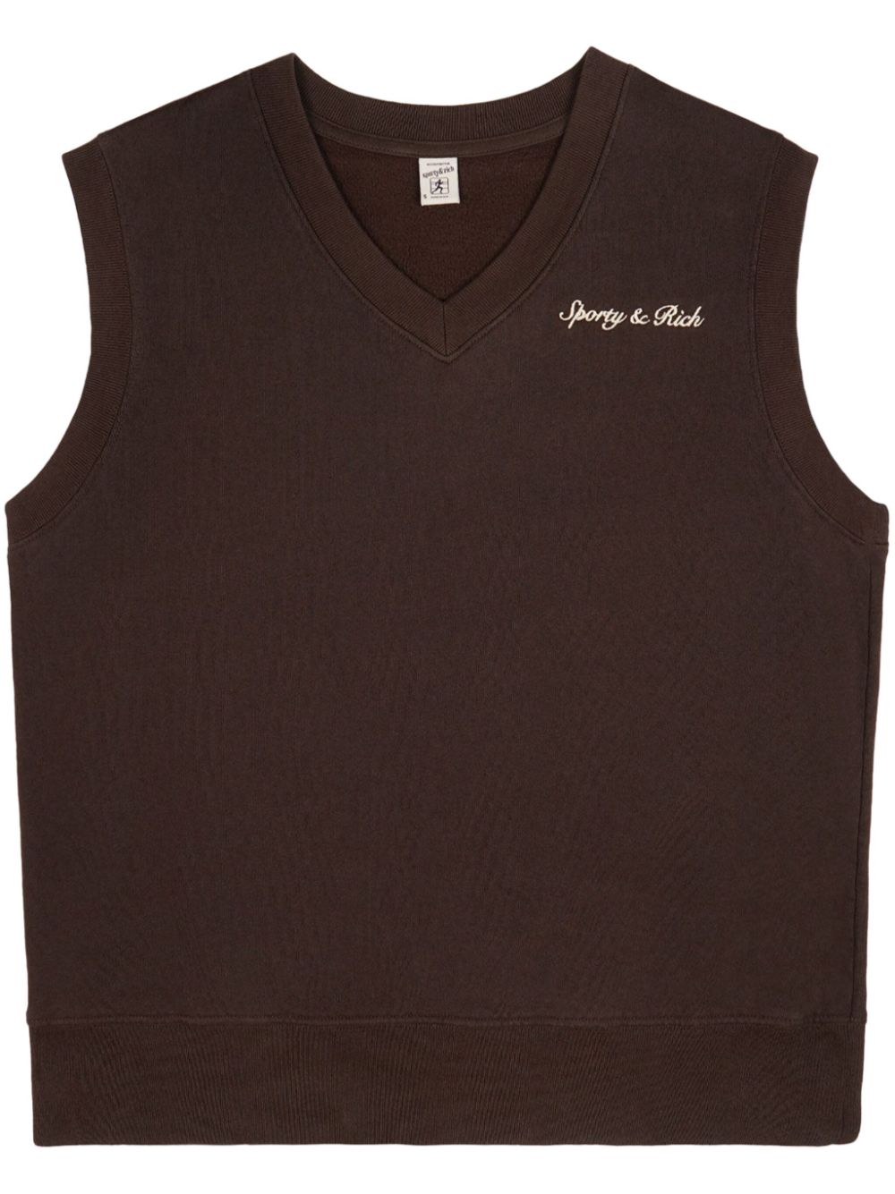 Gilet en coton brodé Syracuse