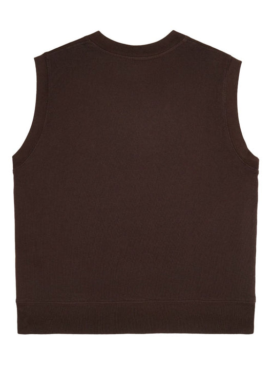 Gilet en coton brodé Syracuse