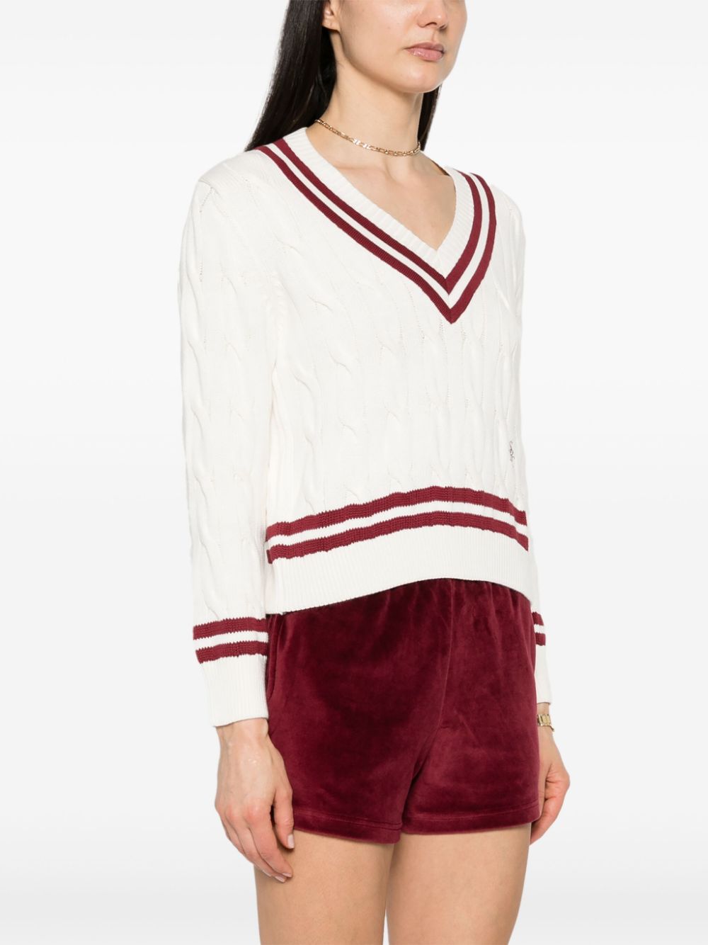 SRC cable-knit jumper