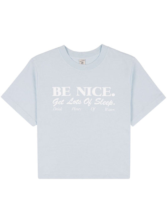 Be Nice cropped cotton T-shirt