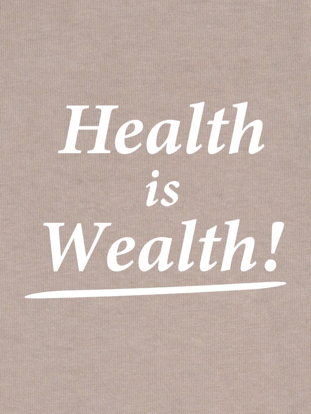 Health Is Wealth cotton hoodie
