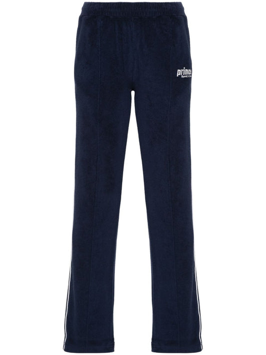 logo-embroidered terry-cloth trousers