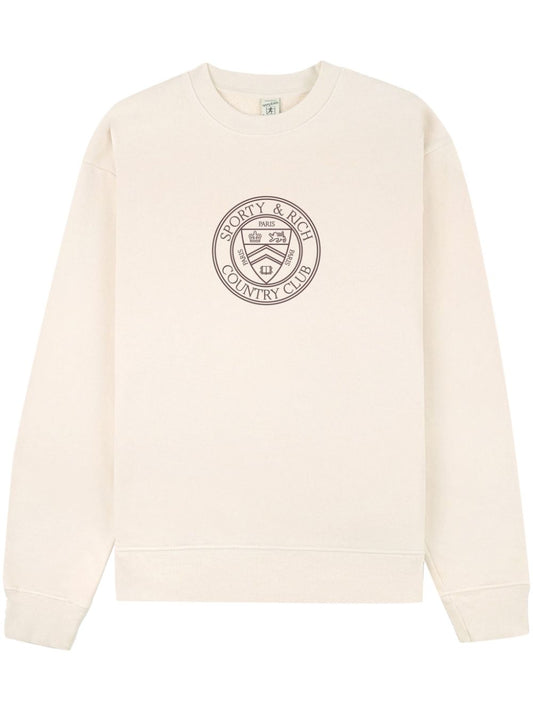 Sweat-shirt en coton avec écusson du Connecticut