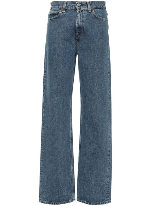 jean taille haute à jambe large