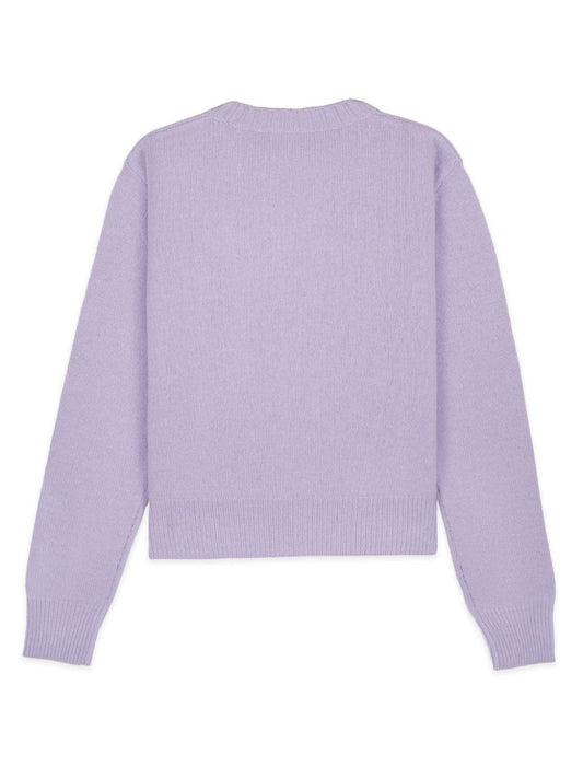 embroidered-logo cashmere jumper