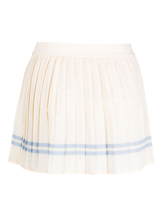 stripe-detailing pleated skort
