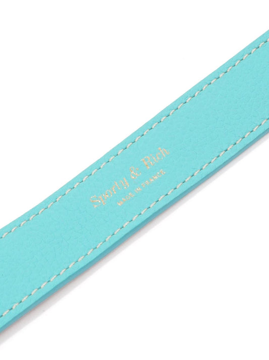 double-buckled leather dog collar