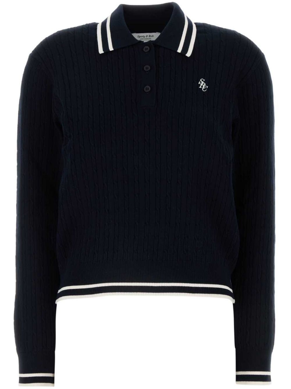 haut polo avec logo brodé