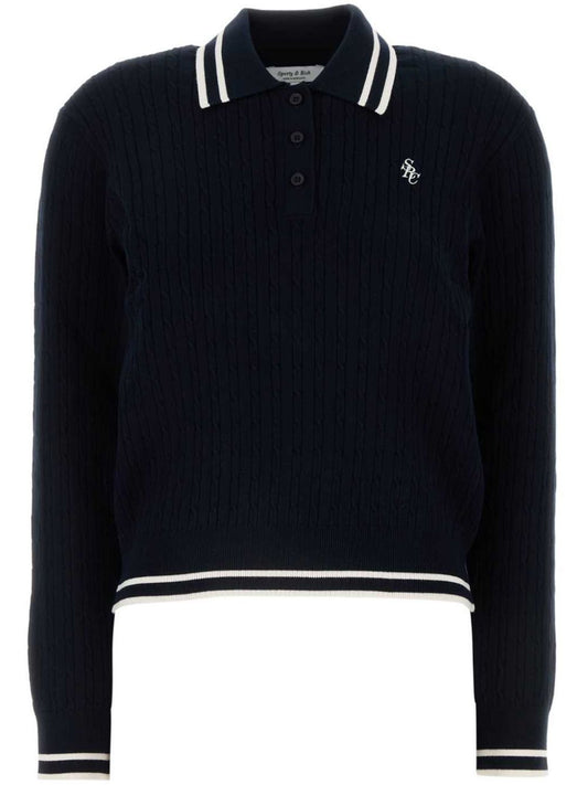 haut polo avec logo brodé